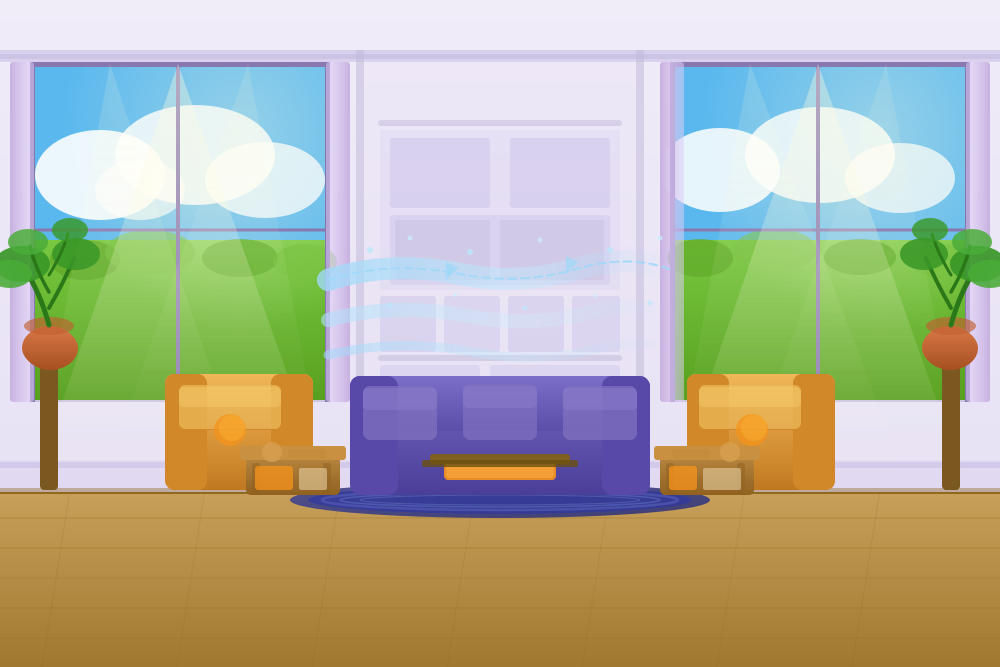 image of house with good indoor air quality
